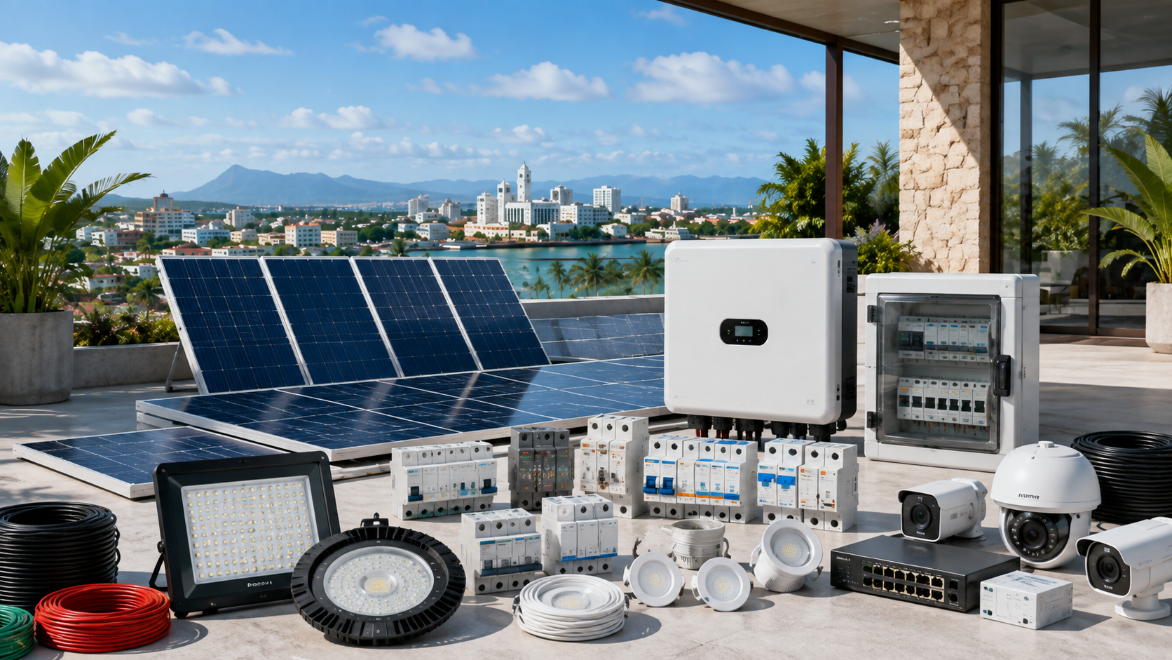 Productos y equipos para soluciones eléctricas y solares
